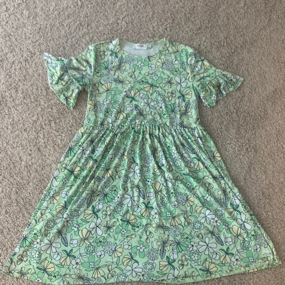 Floral Green Women’s Maternity Dress